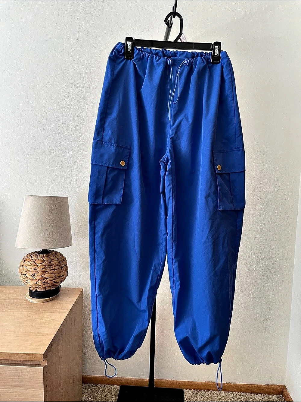 SHEIN SXY Blue Cargo Jogger Pants Size Small Like New